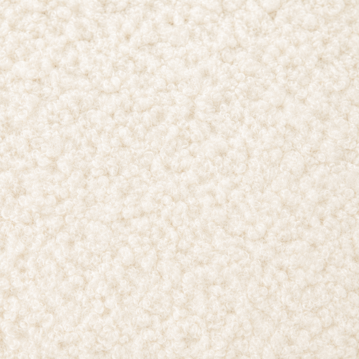 Sedia da pranzo imbottita in bouclé bianco con gambe in faggio – Baya