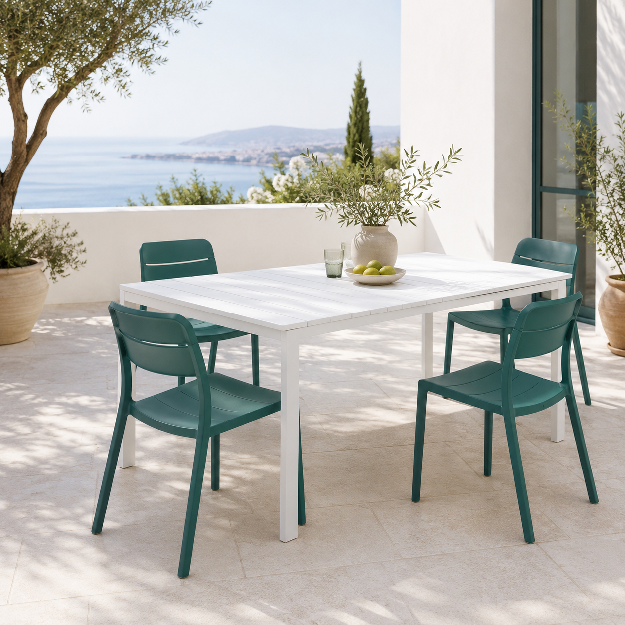 Sedia da giardino monoblocco stile bistrot color maya – Cassia