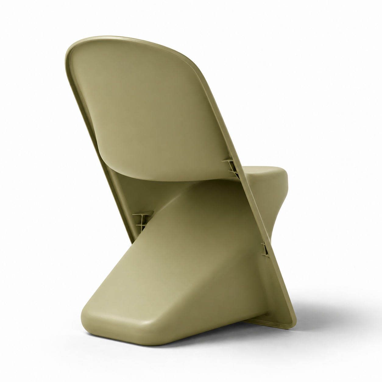 Sedia da giardino dal design sinuoso verde seal – Twist