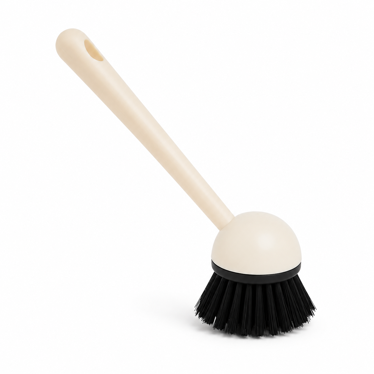 Dispenser sapone con spugna e spazzola in poliresina beige 400 ml – Terra Set