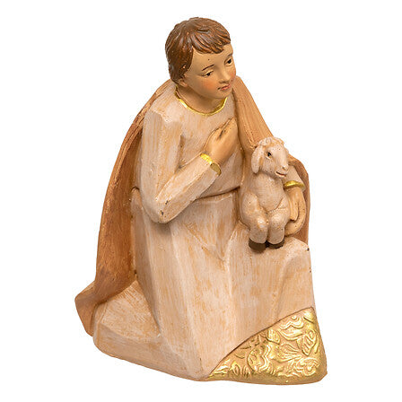 Presepe in resina con 10 personaggi fino a 15 cm