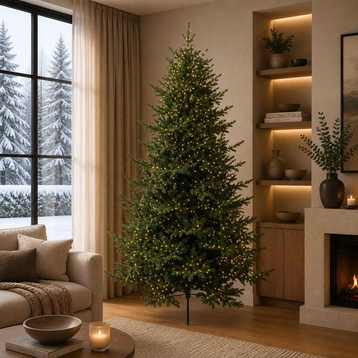 Albero di Natale Benjiamin classico 240 cm LED