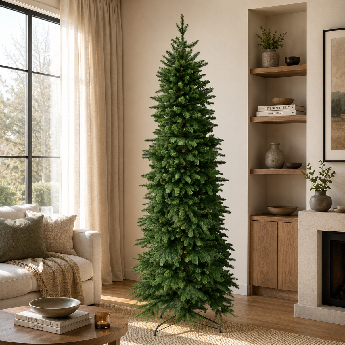 Albero di Natale Rust classico realistico 210 cm