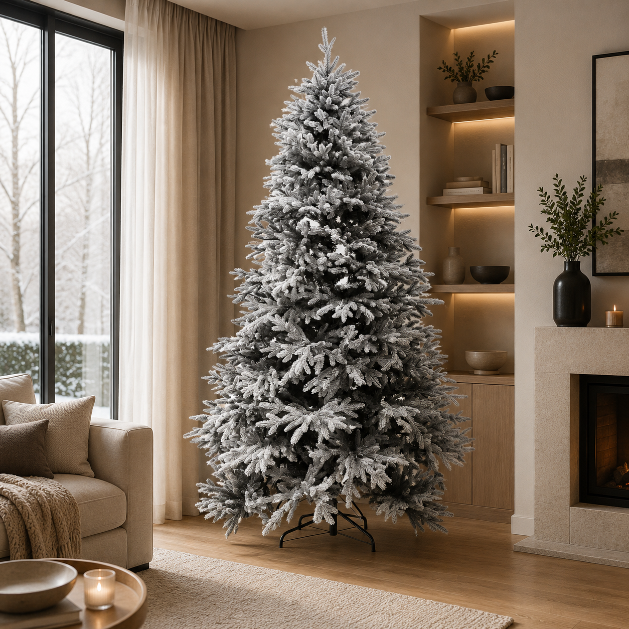 Albero di Natale Innevato Ginevra 180 cm