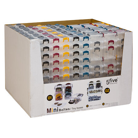 Mini contenitori trasparenti con chiusura a clip – assortiti
