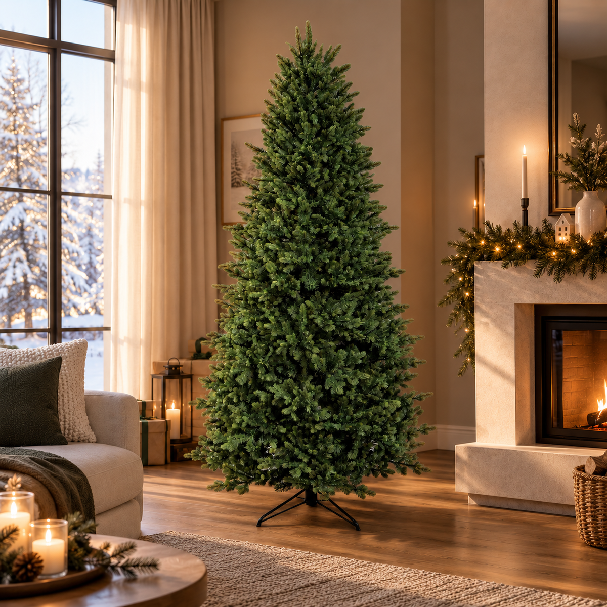 Albero di Natale Sammy Slim 210 cm PE e PVC