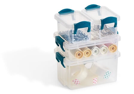 Mini contenitori trasparenti con chiusura a clip – assortiti