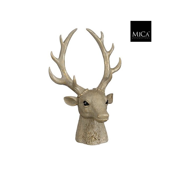 Testa di cervo decorativa in poliresina 26 cm – Mica Decorations
