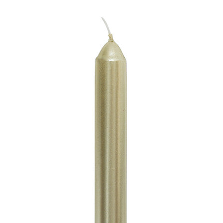 Set 4 candele a stelo oro satinato – 25 cm