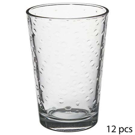 Set 12 bicchieri in vetro trasparente Ald’eau 20 cl