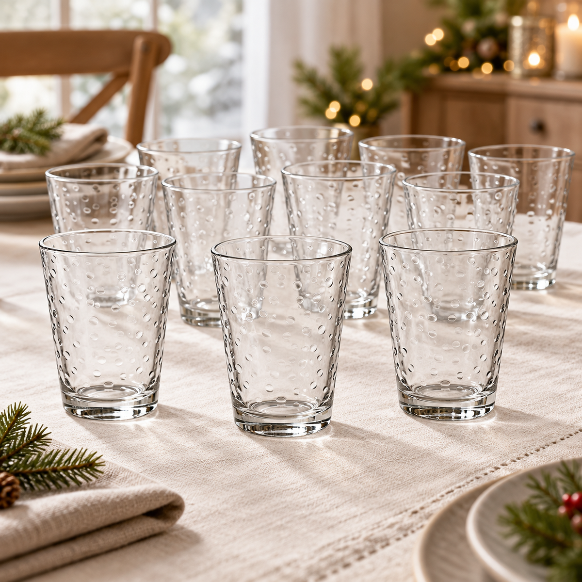 Set 12 bicchieri in vetro trasparente Ald’eau 20 cl