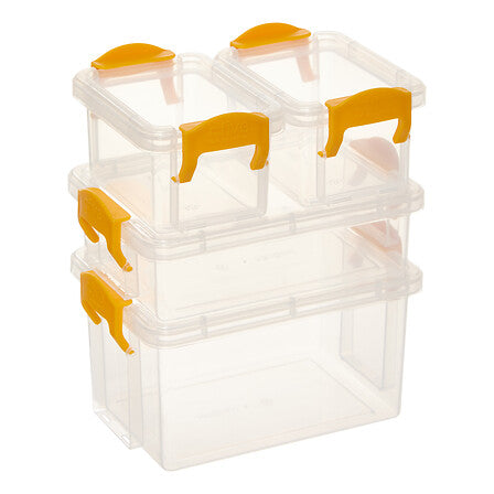 Mini contenitori trasparenti con chiusura a clip – assortiti