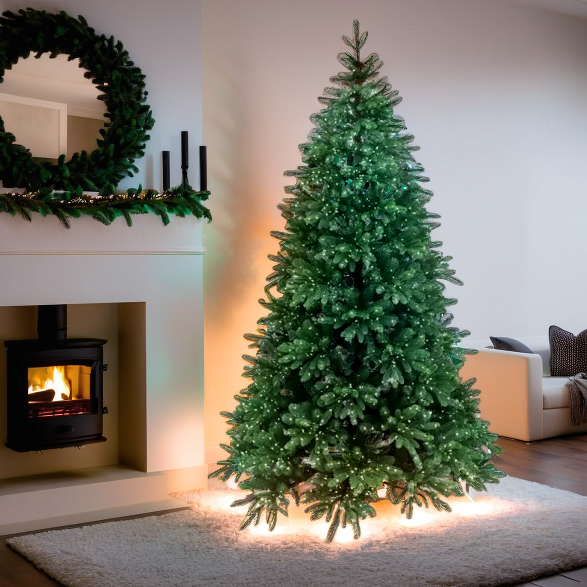 Albero di Natale Harrison classico 210 cm LED