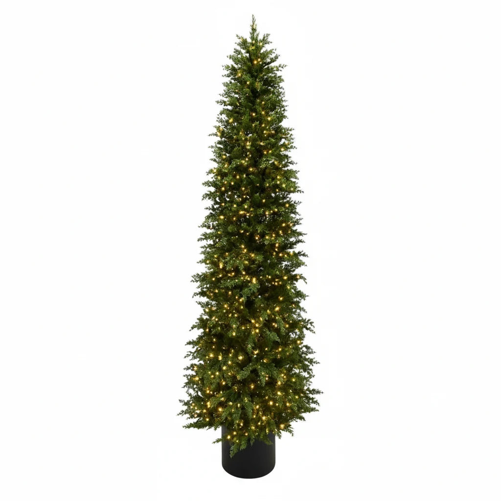Albero di Natale Parker 150 cm Slim Full PE Real Touch 800 LED