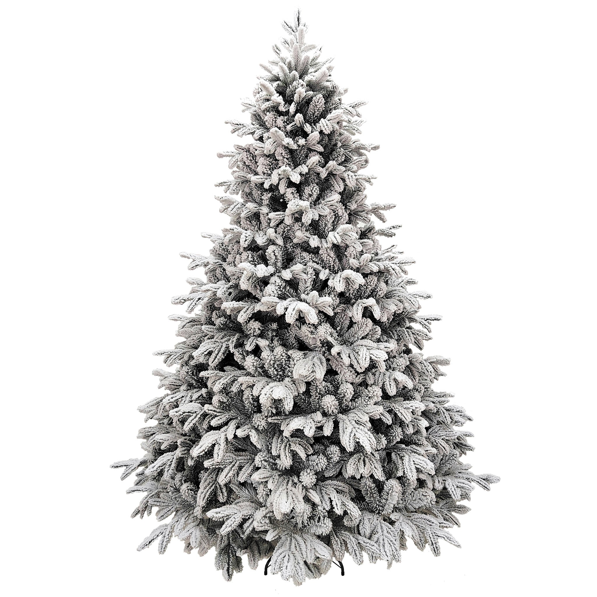 Albero di Natale White Lugano innevato 210 cm