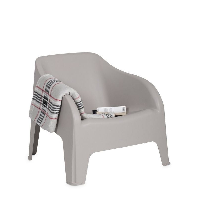 Poltrona da Esterno Petra Tortora in Resina