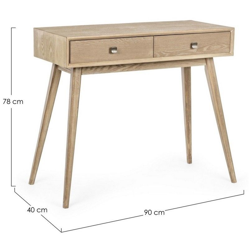 Tavolino consolle in legno Alannis